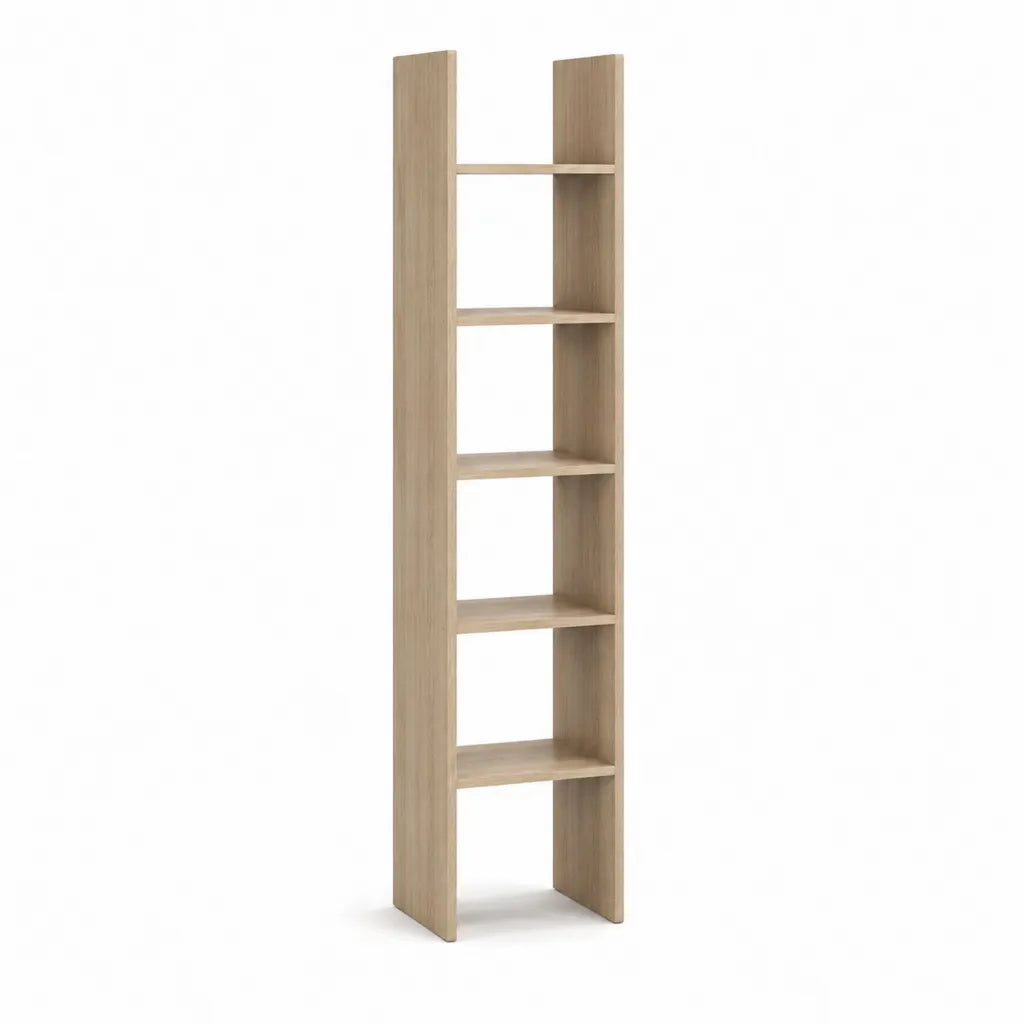 Bücherregal Standregal 30 x 30 x 180 cm Spanplatte rechteckig Eiche Natur