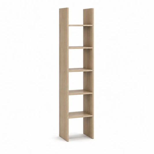 Bücherregal Standregal 30 x 30 x 180 cm Spanplatte rechteckig Eiche Natur